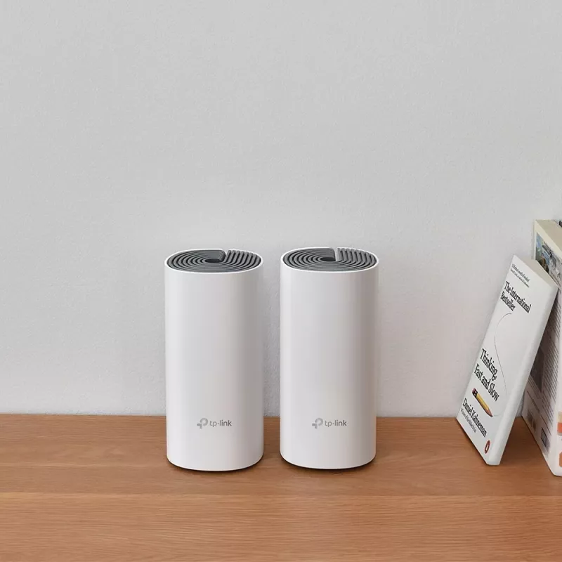 Router TP-Link Deco E4, Mesh-WLAN, 2-Pack, AC1200, Bardhë