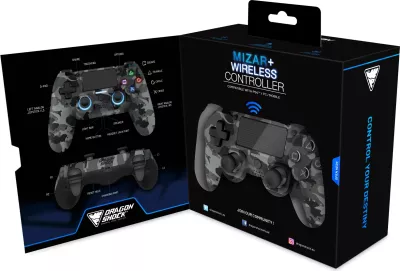 Kontroller wireless DragonShock MIZAR+ për PS4/PC/Mobile, Hall-Effect, gri camo