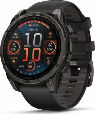 Smartwatch Garmin Fenix 8 AMOLED (010-02904-21) 1.4\" GPS NFC 10 ATM, e zezë