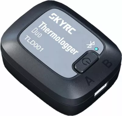 Termometër digjital SkyRC Thermologger Duo SK-500043 për modele RC, i zi