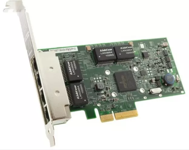 Kartelë rrjeti Broadcom BCM5719-4P, PCI Express, 4 porta, Gigabit Ethernet