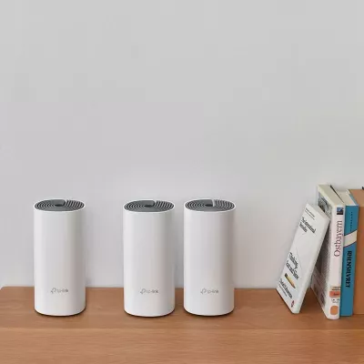 Router mesh / Access Point TP-Link Deco E4 AC1200 1Gbps e bardhë 3-pack