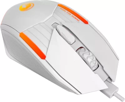 Maus gaming Marvo M291, me kabllo USB, 6400 DPI, RGB, 6 butona, e bardhë