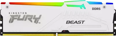 RAM Memorje Kingston FURY Beast 32GB DDR5 5600MT/s CL36 RGB bardhë