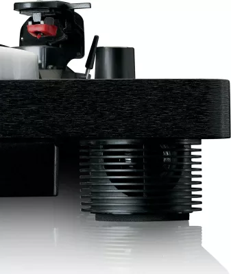 Gramafon Lenco LS-50LED, me altoparlantë të integruar, lidhje USB, i zi