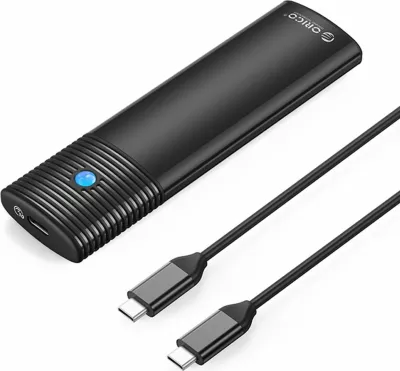 Kuti eksternale për SSD M.2 NVMe, Orico PWM2-G2-BK-EP, USB-C 3.2 Gen 2 10Gbps, deri 4TB, alumin, e zezë