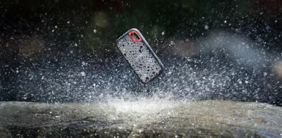 Disk i jashtëm SSD SanDisk Extreme Portable, 2 TB, USB Type-C, 3.2 Gen 2, 1050 MB/s, Mbrojtje me fjalëkalim, E zezë