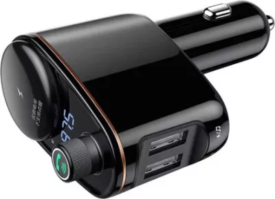 Transmetues FM për veturë Baseus S-06 me Bluetooth/USB, i zi