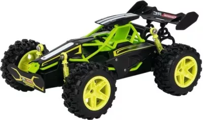Makina me telekomandë Carrera RC Lime Buggy, 23 cm, e zezë dhe e gjelbër