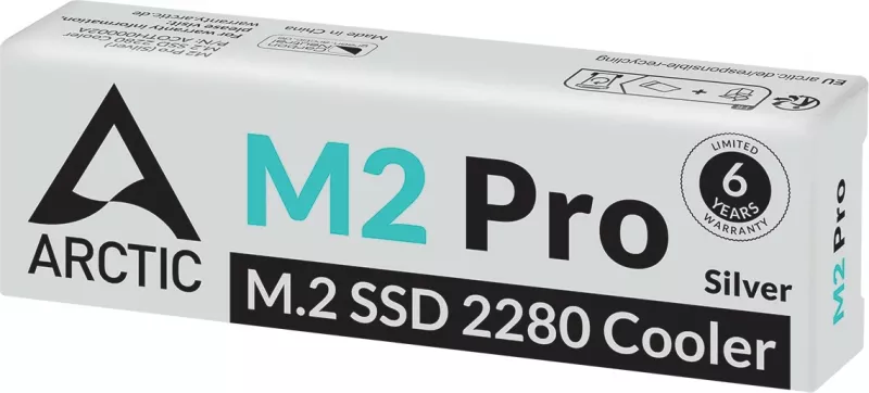 Ftohës SSD ARCTIC M2 Pro, Heatsink/Radiator, Silver