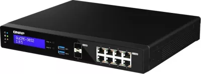 NAS sistem QNAP QuCPE-3032-C3558R-8G, Intel Atom C3558R, 8x2.5GbE, 2x10GbE SFP+, 8GB RAM, e zezë