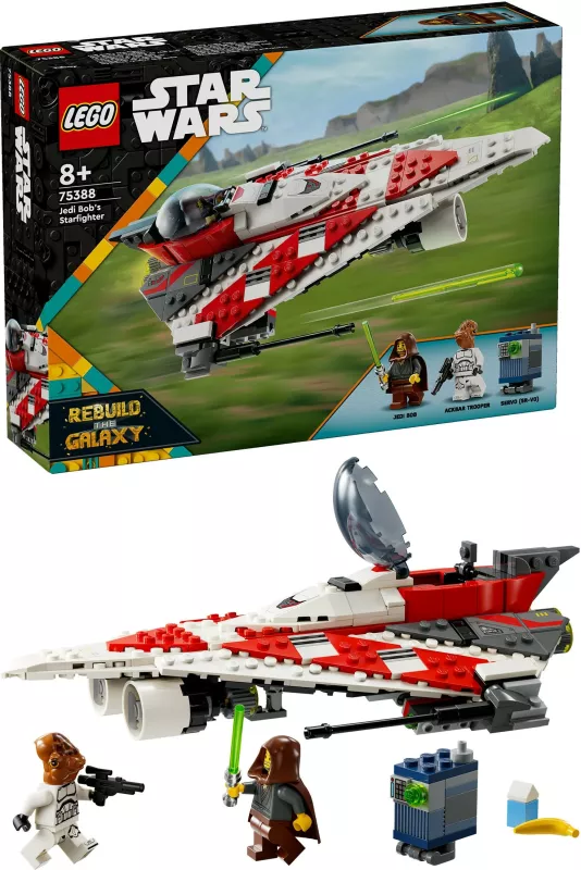 Set ndërtimi LEGO Jedi Bob's Starfighter, 305 pjesë, shumëngjyrësh
