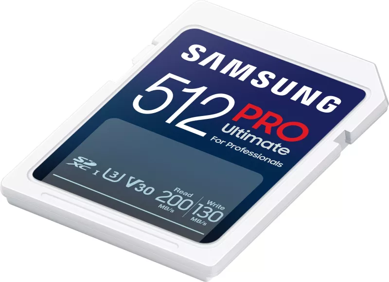 Kartelë SDXC Samsung MB-SY512S 512GB PRO Ultimate, UHS-I, Class 3, e bardhë