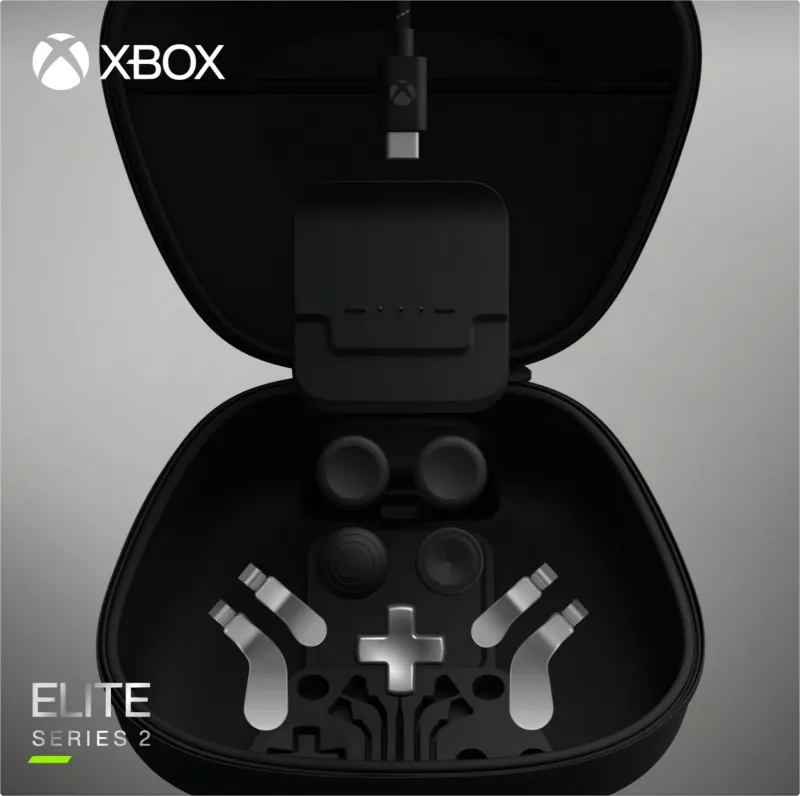 Kontroller për lojëra Microsoft Xbox Elite Series 2, PC, Xbox One, Ngjyrë e zezë, USB Type-C