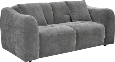 Divan dy vendësh JUNOA, material gri, 172x89x74cm
