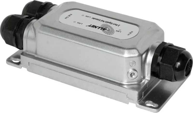 Repeater rrjeti ALLNET ALL-PR2013O-30W, 1000 Mbit/s, Ethernet LAN, e zezë, argjend