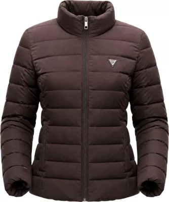 Jakne puffer për femra Guess Active DIANN V4YL04 WF3X0, kafe [Madhësia: XS]