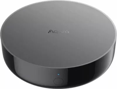Hub smart home AQARA Hub M200 HM-G03D, Matter/Zigbee/Thread, Wi‑Fi/Ethernet (PoE), IR 360°, altoparlant 90 dB, i zi, paketë 1 copë