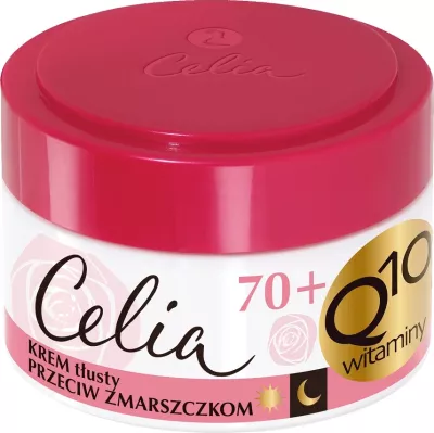 Krem për fytyrë kundër rrudhave Celia Q10 Vitamins me kolagjen për ditë dhe natë për femra 50ml