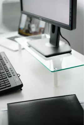 Mbajtëse monitori Digitus universal, xham i temperuar, 33-81.3cm, transparente