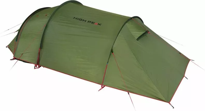Tendë për turizëm High Peak Falcon 3, e kuqe dhe e gjelbër