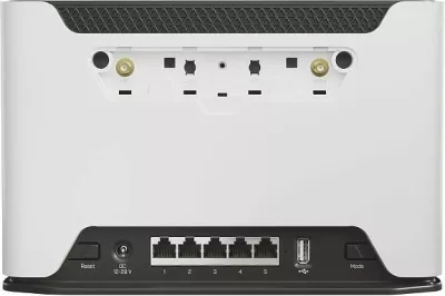 Router tavoline MikroTik Chateau LTE12, Wi-Fi 5 (802.11ac), Dual-band (2.4 GHz / 5 GHz), Ethernet LAN, 3G, i zi, i bardhë