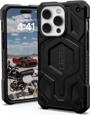 Mbështjellës UAG Monarch Pro për iPhone 14 Pro, MagSafe, i zi