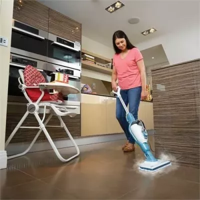 Pastrues me avull BLACK+DECKER FSMH1351SM-QS, 0.5 L, 1300 W, bardhë/turquoise