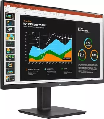 Monitor LG 27BQ75QB-B, 27", Quad HD, LCD, i zi