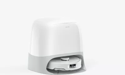 Robot fshesë Roborock Q Revo Curv, 0.325L, 2.5L bazë, i bardhë