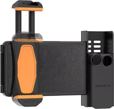 Mbajtës telefoni me kuti magazinimi Sunnylife OP3-AD744 për DJI Osmo Pocket 3, zi-portokalli