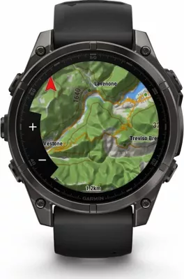 Smartwatch Garmin Fenix 8 AMOLED (010-02904-21) 1.4\" GPS NFC 10 ATM, e zezë