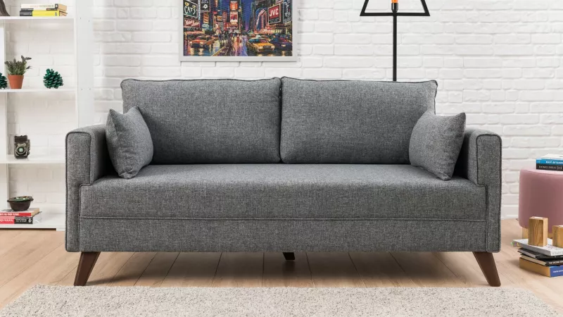 Divan dy ulëse, Atelier del Sofa, Bella, ngjyrë gri