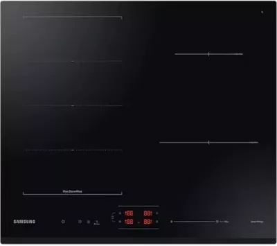 Pllakë gatimi me induksion, Samsung, NZ64B6056GK/U2, 7.4 kW, Flex Zone Plus, Wi‑Fi, e zezë
