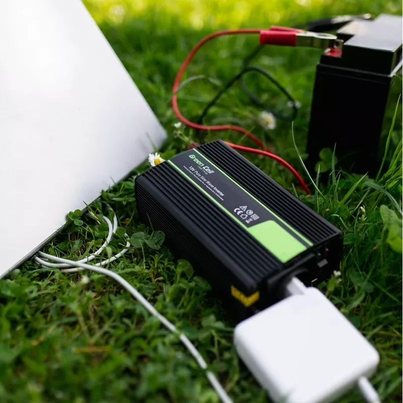 Adaptor/Inverter për Auto Green Cell INV12, 3000 W, i Zi