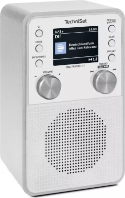 Radio digjitale TechniSat DigitRadio 317, DAB+, FM, e bardhë