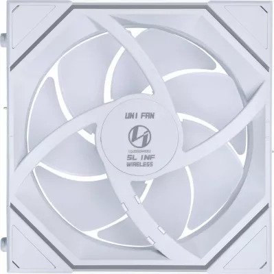 Ventilator PC Lian Li UNI FAN SL-INF120 ARGB Wireless Reverse Blade 120mm PWM 12RSLIN1W3W, set 3 copë, i bardhë