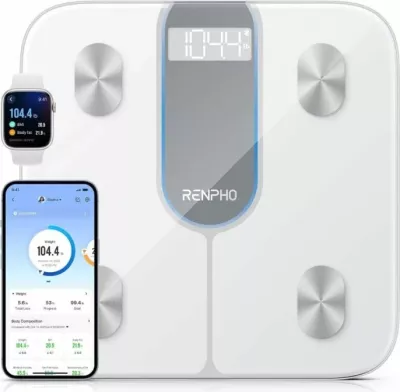 Peshore smart RENPHO Elis 1C 200 kg Bluetooth LED, e bardhë