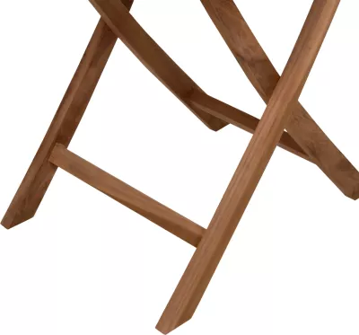 Tavolinë e rrumbullakët palosëse KENDALL FH9543 dru teak ngjyrë natyrale Φ106x73,5Hcm