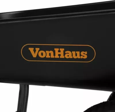 Karrocë dore kopshti VONHAUS 15/320, 78L, kapacitet 100 kg, 2 rrota, e zezë