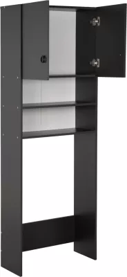 Mobilje për lavatriçe TERRY FH9122.13 me kabinet dhe rafte melamine gri 64x29x181H cm