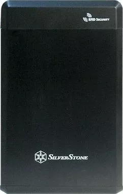 Kuti eksternale për HDD 2.5" SilverStone Treasure TS01B (SST-TS01B) USB 2.0/SATA III, e zezë, me RFID, set me 2 tag + këllëf lëkure