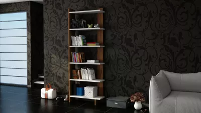 Raft librash Hanah Home, Order, bardhë dhe arre