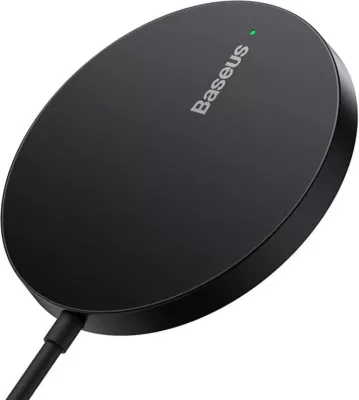 Karikues wireless magnetik Baseus Simple Mini3, 15W, i zi