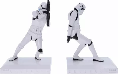 Mbajtëse librash NEMESIS NOW Stormtrooper 18.5 cm, set 2 copë, bardhë/zi