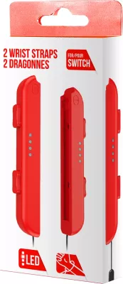 Rrip dore për Joy-Con Freaks & Geeks F&G Joy-Con Wrist Strap, 1 palë, i kuq