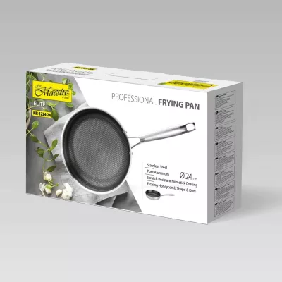Tigan profesional Maestro MR-1224-26, 26 cm, argjend