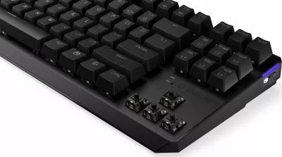 Tastierë mekanike gaming Endorfy Thock TKL Wireless EY5A081, Kailh Box Black, RGB, Bluetooth/2.4GHz/USB, US layout, e zezë