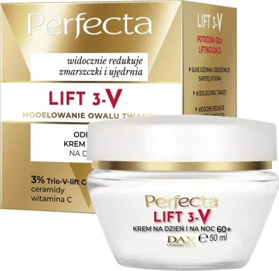 Krem ditë & natë për fytyrë për femra Perfecta Lift 3-V Rejuvenating 60+, 50ml