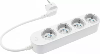 Shirit prizash smart Shelly Plug & Play Power Strip 4 Gen4, 4 priza, i bardhë